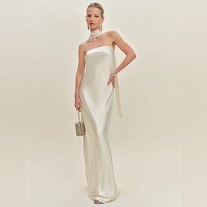 Reformation Oren Silk Dress